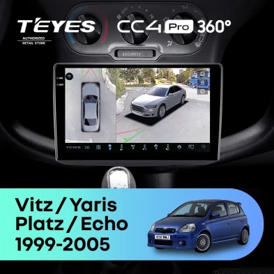Штатная магнитола Teyes CC4 Pro 360 12/256 Toyota Yaris (1999-2005) F1