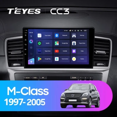 Штатная магнитола Teyes CC3 4/32 Mercedes-Benz M-Class I W163 ML (1997-2005) Тип-B