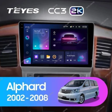 Штатная магнитола Teyes CC3 2K 4/64 Toyota Alphard 1 H10 (2005-2008) F2