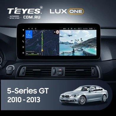Штатная магнитола Teyes LUX ONE 4/64 BMW 5-Series Gran Turismo F07 (CIC) (2010-2013) Universal